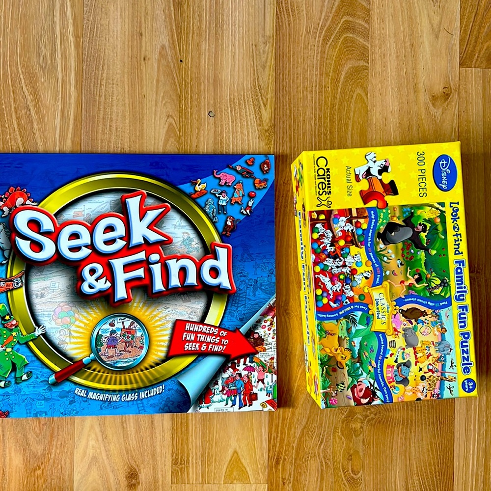Bundle of Seek & Find Book and Puzzle